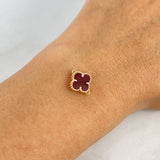 Herraje Trebol VCyA 0.9gr / 1.3cm / Ámbar Rojo Oro Rosa +4 *