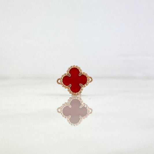Herraje Trebol VCyA 0.9gr / 1.3cm / Ámbar Rojo Oro Rosa +4 *