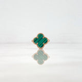 Herraje Trebol VCyA 1.4gr / 1.6cm / Malaquita Verde Oro Rosa +4 *