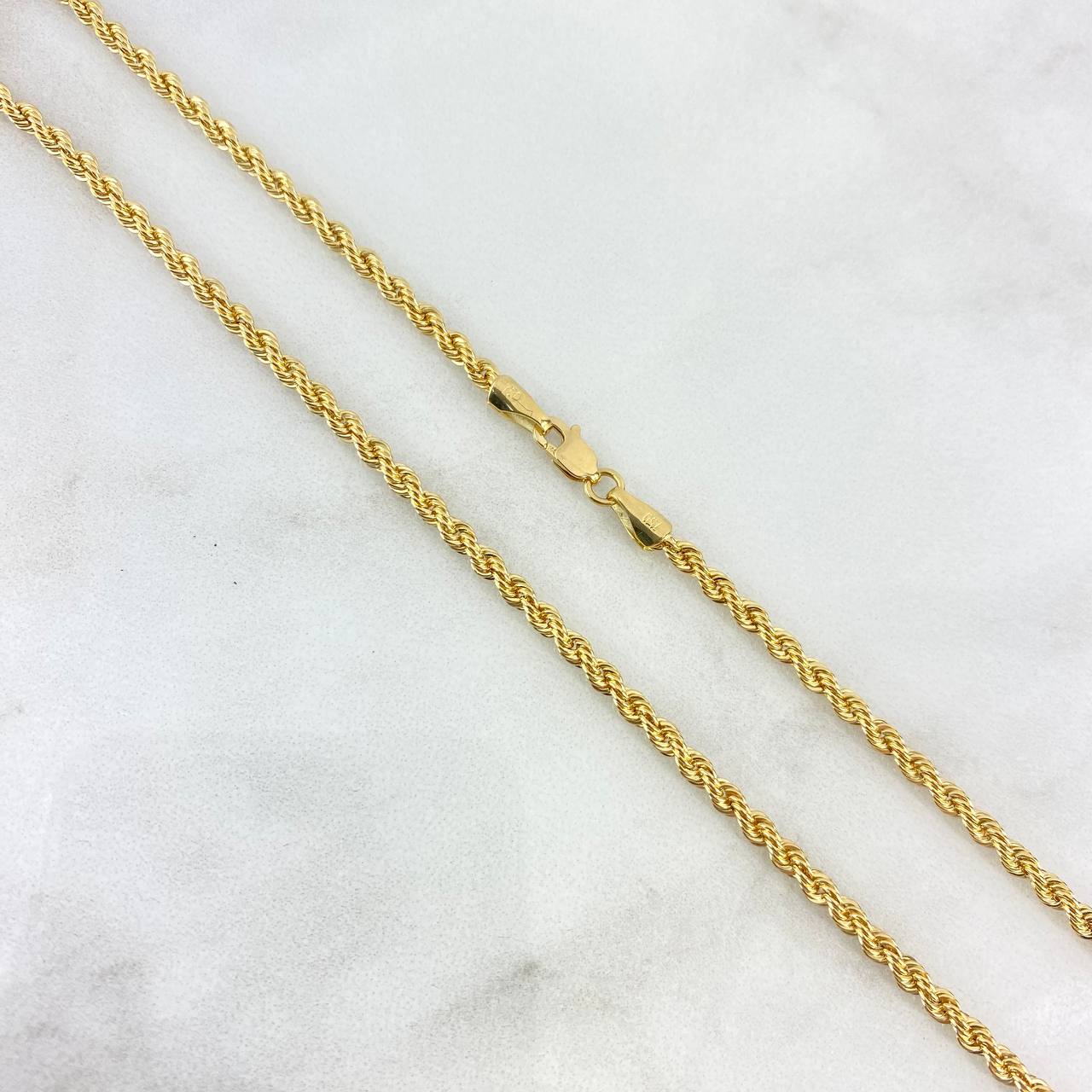 Cadena Lazo 4.95gr / 50cm / 2.8mm Oro Amarillo +3