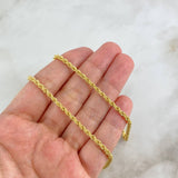 Cadena Lazo 8.95gr / 50cm / 3.8mm Oro Amarillo +3 18K *