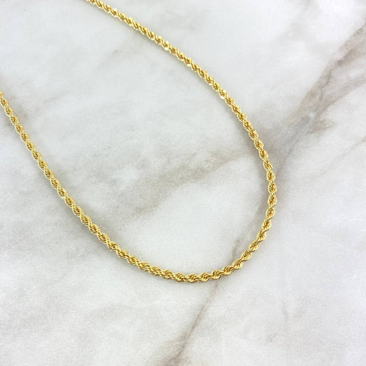 Cadena Lazo 3.65gr / 60cm / 1.95mm Oro Amarillo +3 $