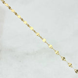 Cadena Flor Espejo 1.05gr / 40cm / 2mm Oro Amarillo +3