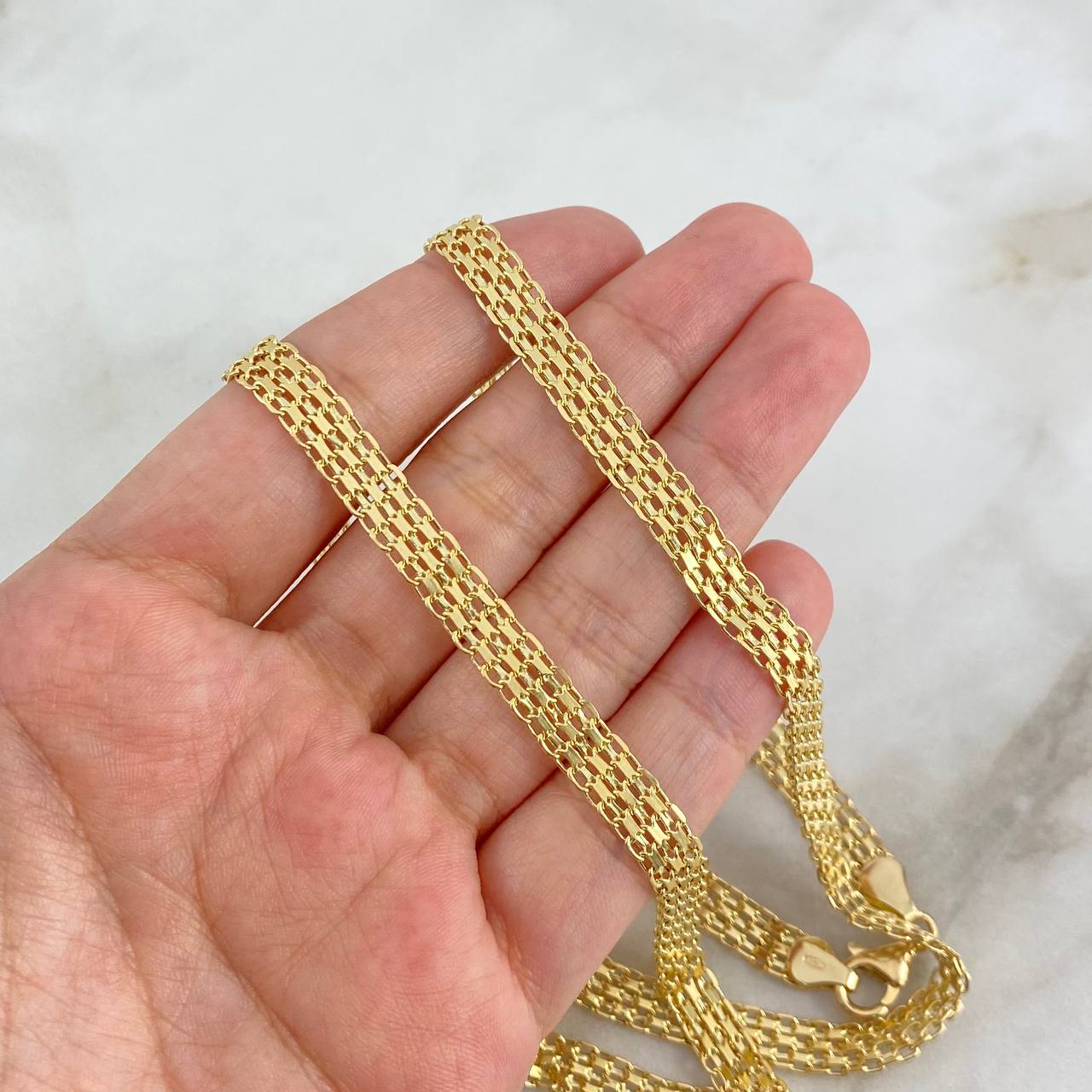 Cadena China 13.95gr / 70cm / 6.5mm Oro Amarillo +0
