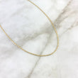 Cadena Plana 1.35gr / 45cm / 1.3mm Diamantada Tres Oros +3 18K ©
