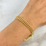 Pulso Sedusa 3gr / 19.5cm / 5.9mm Oro Amarillo +3