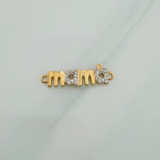 Herraje Mamá 1.05gr / 2.6cm / Dos Oros Amarillo Blanco 18K %