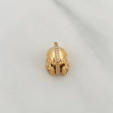 Herraje Casco Espartano 3.1gr / 1.1cm / Oro Amarillo 18K %