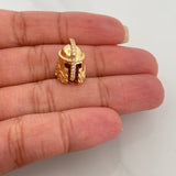 Herraje Casco Espartano 3.1gr / 1.1cm / Oro Amarillo 18K %