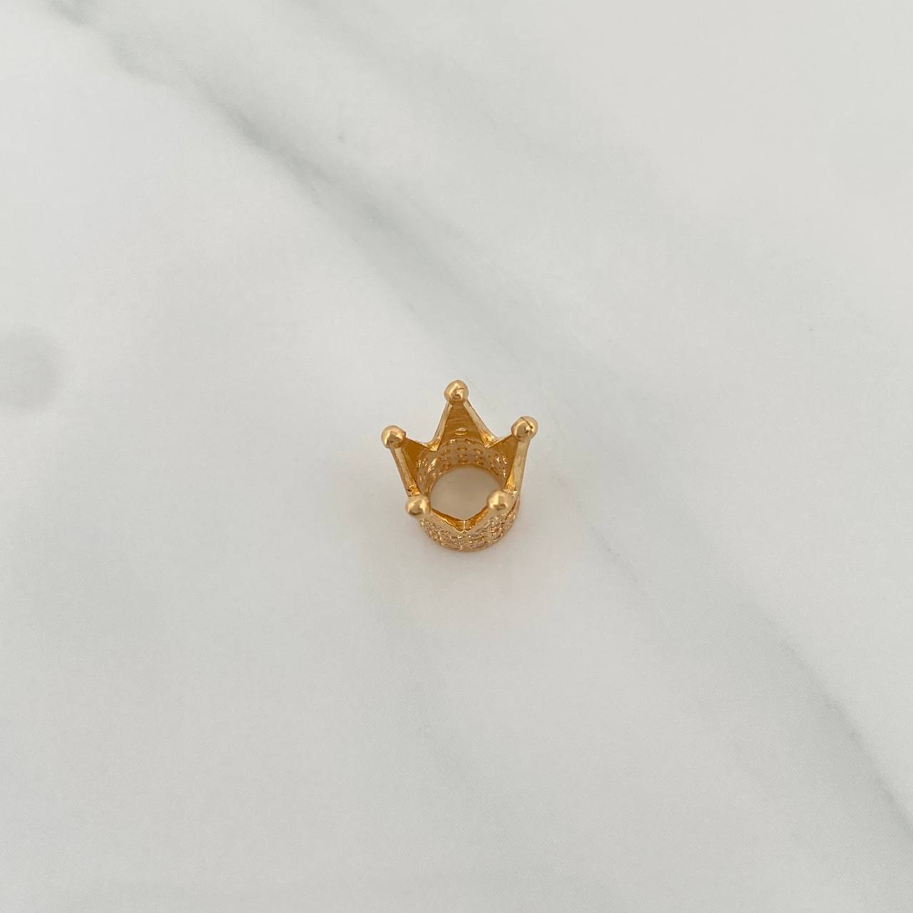 Herraje Corona 1.4gr / 1cm / Oro Amarillo 18K %