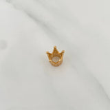 Herraje Corona 1.4gr / 1cm / Oro Amarillo 18K %