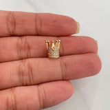 Herraje Corona 1.4gr / 1cm / Oro Amarillo 18K %