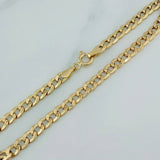 Pulso Cubano 2.9gr / 20.7cm / 3.98mm Oro Amarillo +1 18K $