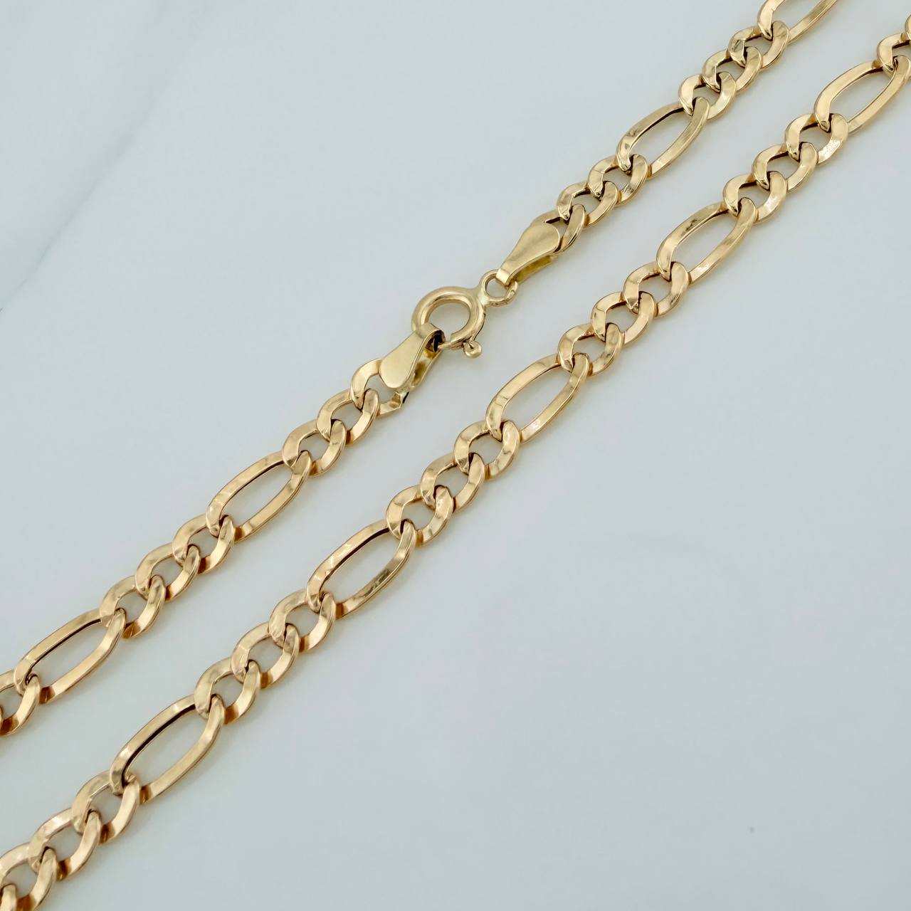 Cadena Figaro 7.5gr / 71.7cm / 4.14mm Oro Amarillo +1 18K $