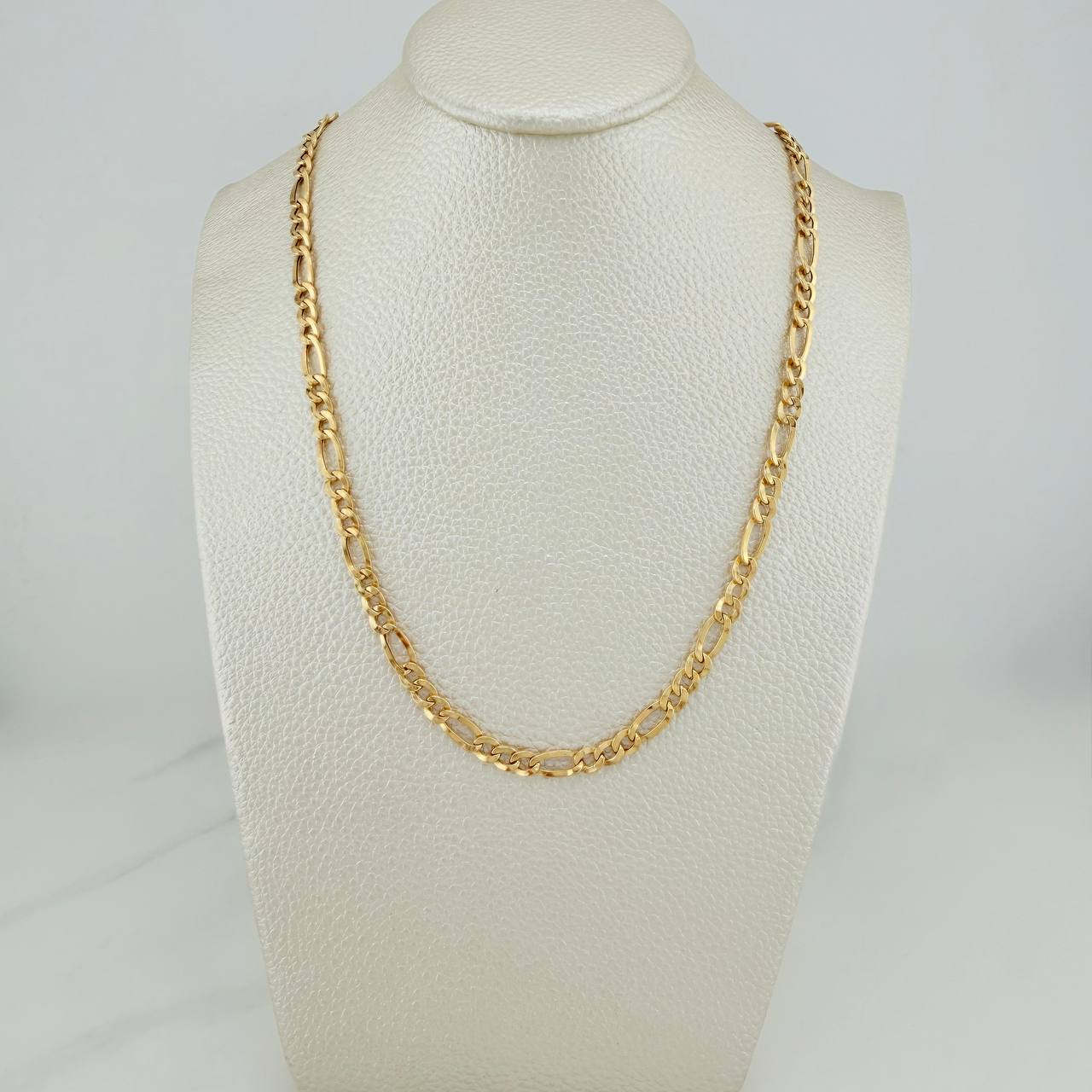 Cadena Figaro 7.5gr / 71.7cm / 4.14mm Oro Amarillo +1 18K $