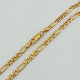 Cadena Figaro 18.6gr / 61.5cm / 3.7mm Oro Amarillo 18K