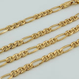 Cadena Figaro 18.6gr / 61.5cm / 3.7mm Oro Amarillo 18K