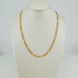 Cadena Figaro 18.6gr / 61.5cm / 3.7mm Oro Amarillo 18K