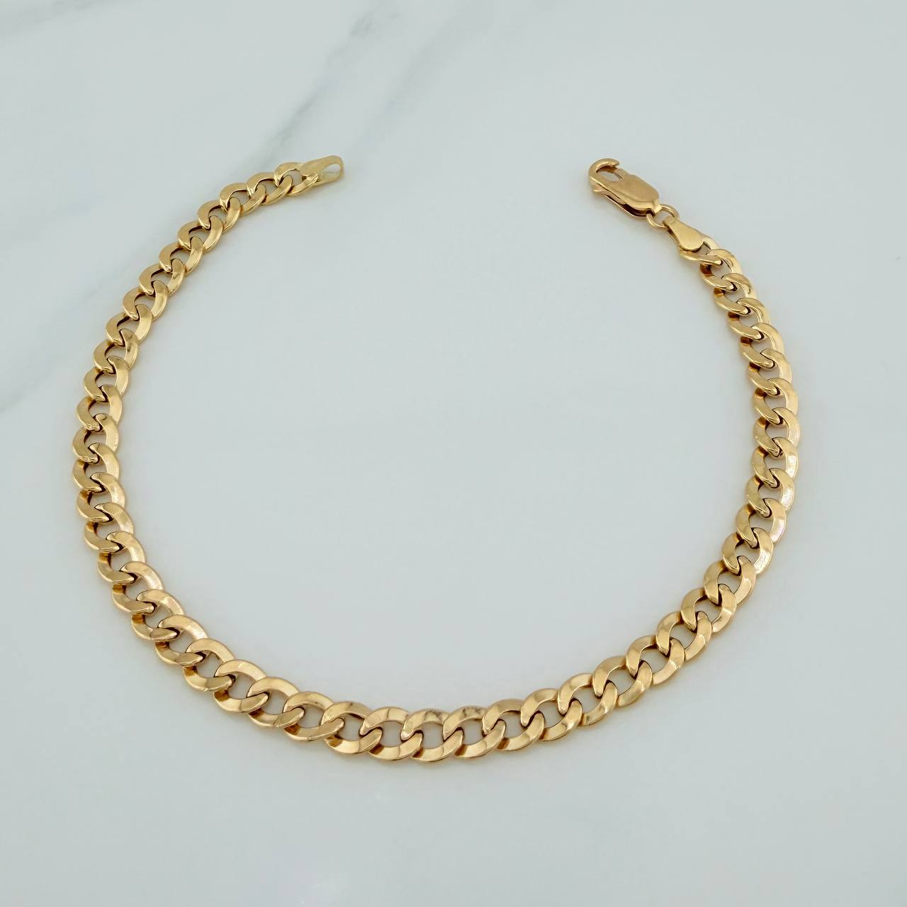 Pulso Cubano 4.3gr / 21cm / 5.1mm Oro Amarillo +1 18K $