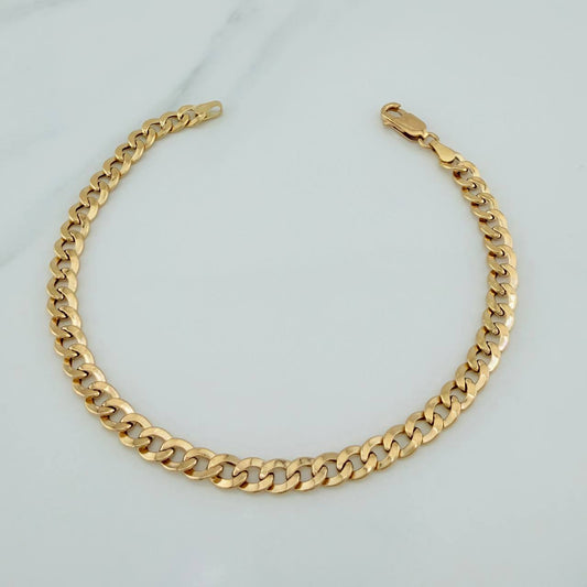 Pulso Cubano 4.3gr / 21cm / 5.1mm Oro Amarillo +1 18K $
