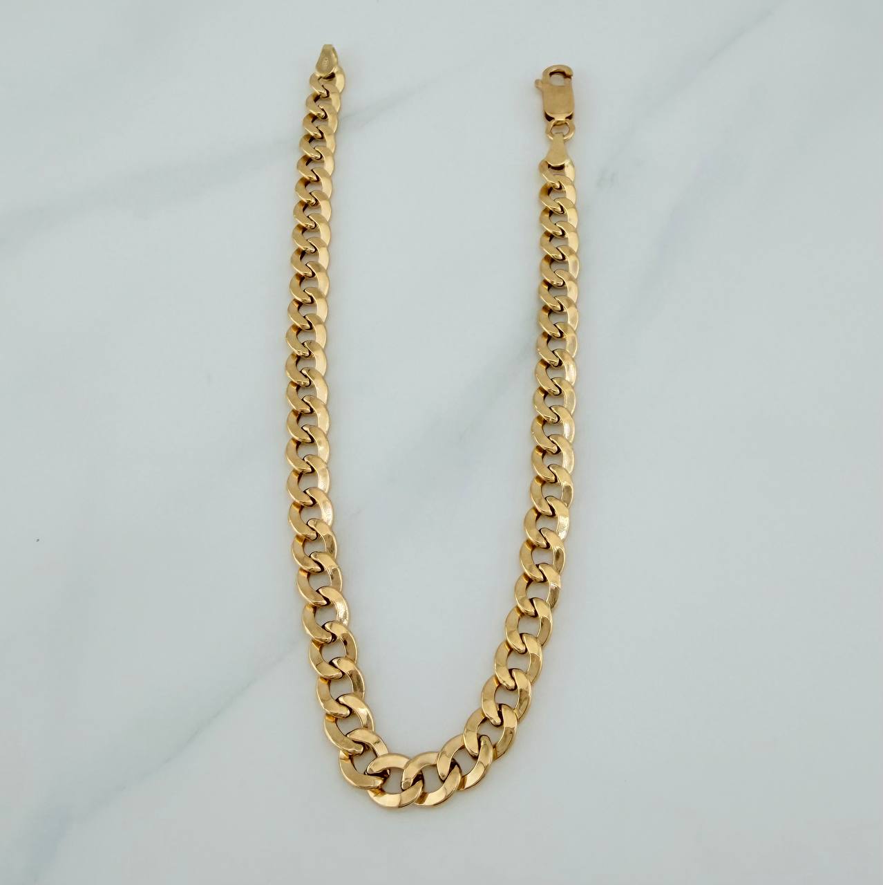 Pulso Cubano 4.3gr / 21cm / 5.1mm Oro Amarillo +1 18K $