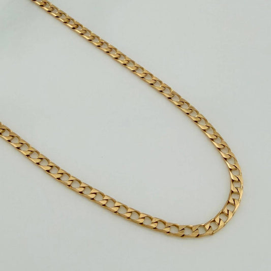 Cadena Panzer 10gr / 62.5cm / 1.05mm Oro Amarillo +1 18K $