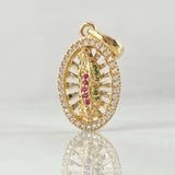 Dije Virgen de Guadalupe Ovalo Filigrana 2.35g / 2.5cm Oro Amarillo 18K