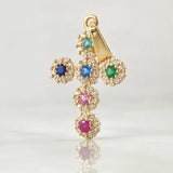 Dije Crúz Tupida 1.45gr / 2.5cm / Oro 18K *