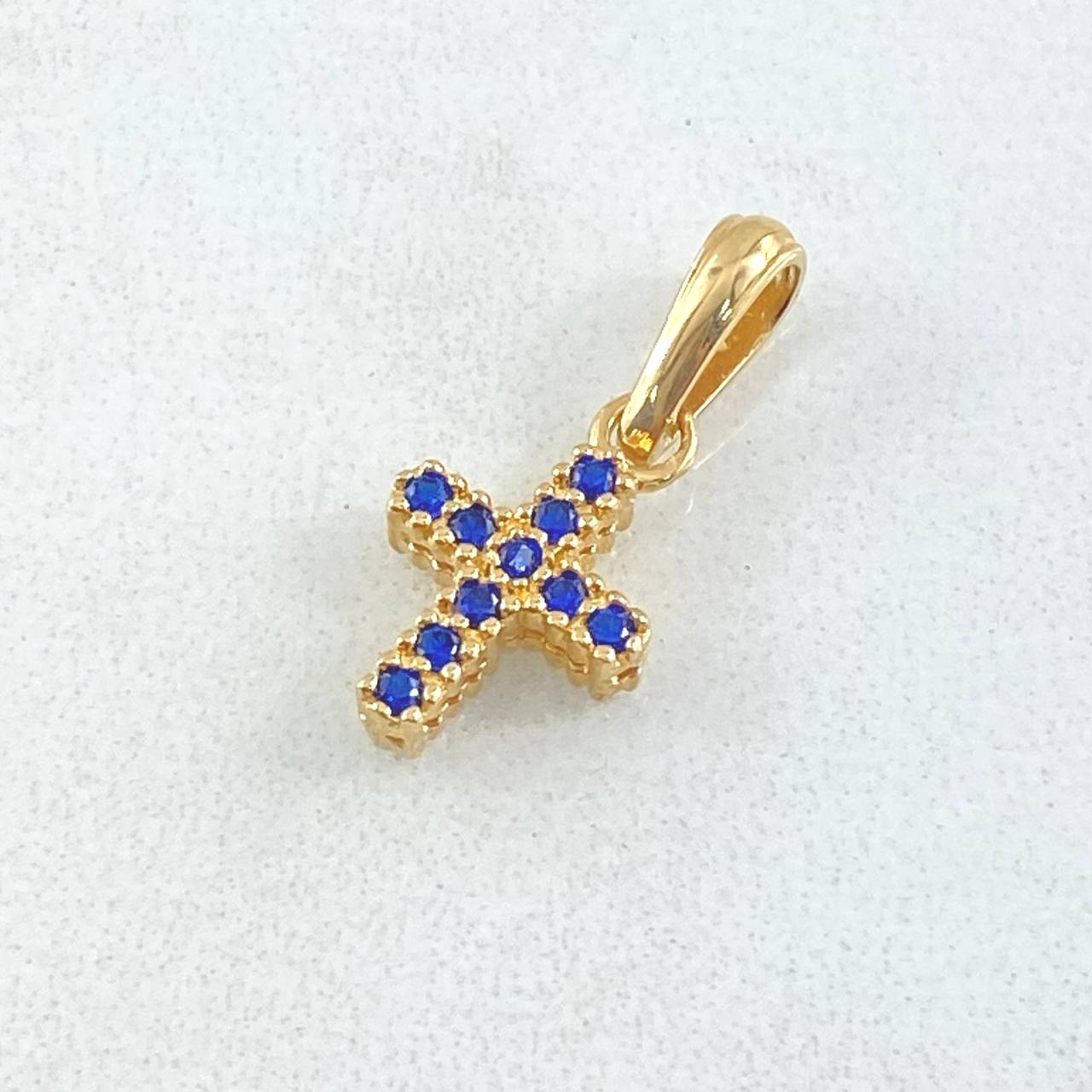Dije Crúz Doble faz 1gr / 1.7cm / Oro 18K *