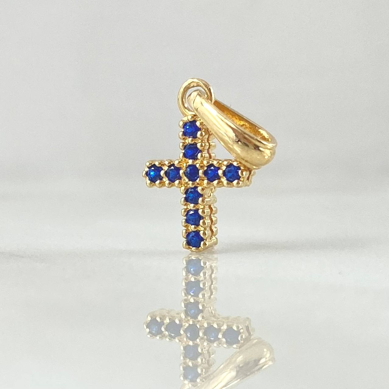 Dije Cruz Doble Faz 0.95gr / 1.9cm / Oro Amarillo 18K *