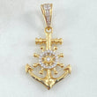 Dije Ancla Timón 4.2gr / 3.6cm / Oro 18K *