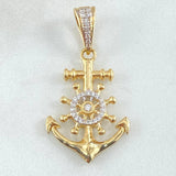 Dije Ancla Timón 4.2gr / 3.6cm / Oro 18K *
