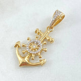 Dije Ancla Timón 4.2gr / 3.6cm / Oro 18K *