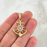 Dije Ancla Timón 4.2gr / 3.6cm / Oro 18K *