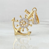 Dije Ancla Timón 4.2gr / 3.6cm / Oro 18K *
