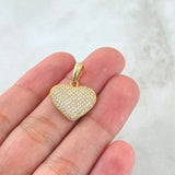 Dije Corazon Tupido 2.25gr / 2.3cm / Oro Amarillo 18K