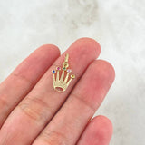 Dije Corona 0.8gr / 2cm / Oro 18K *