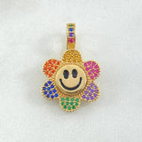 Dije Flor Animado Movil 4.45gr / 2.5cm / Oro 18K *