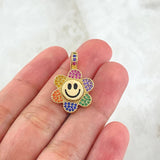 Dije Flor Animado Movil 4.45gr / 2.5cm / Oro 18K *