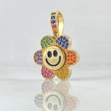 Dije Flor Animado Movil 4.45gr / 2.5cm / Oro 18K *
