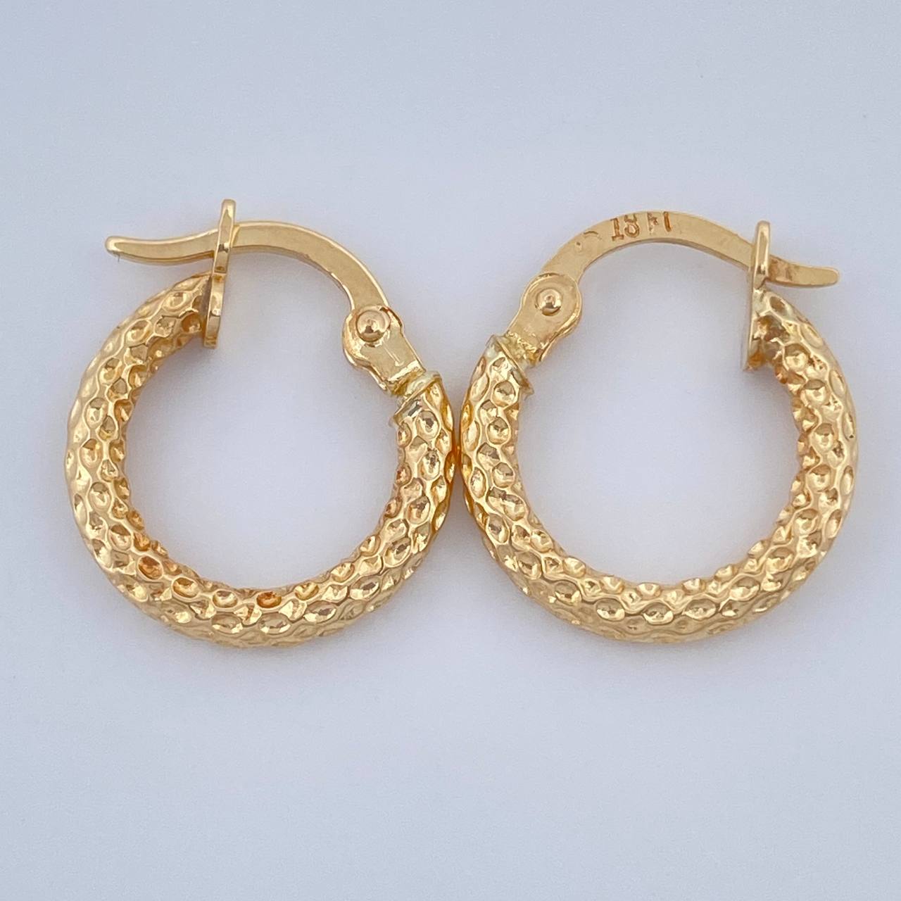 Candongas Tefi 1.05gr / 1.5cm / Oro Amarillo 18K %