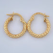 Candongas Tefi 1.05gr / 1.5cm / Oro Amarillo 18K %