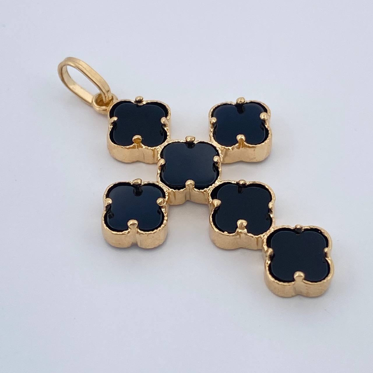 Dije Cruz Trebol 2.5gr / 3.5cm / Oro Amarillo Nac.Esp. 18K %