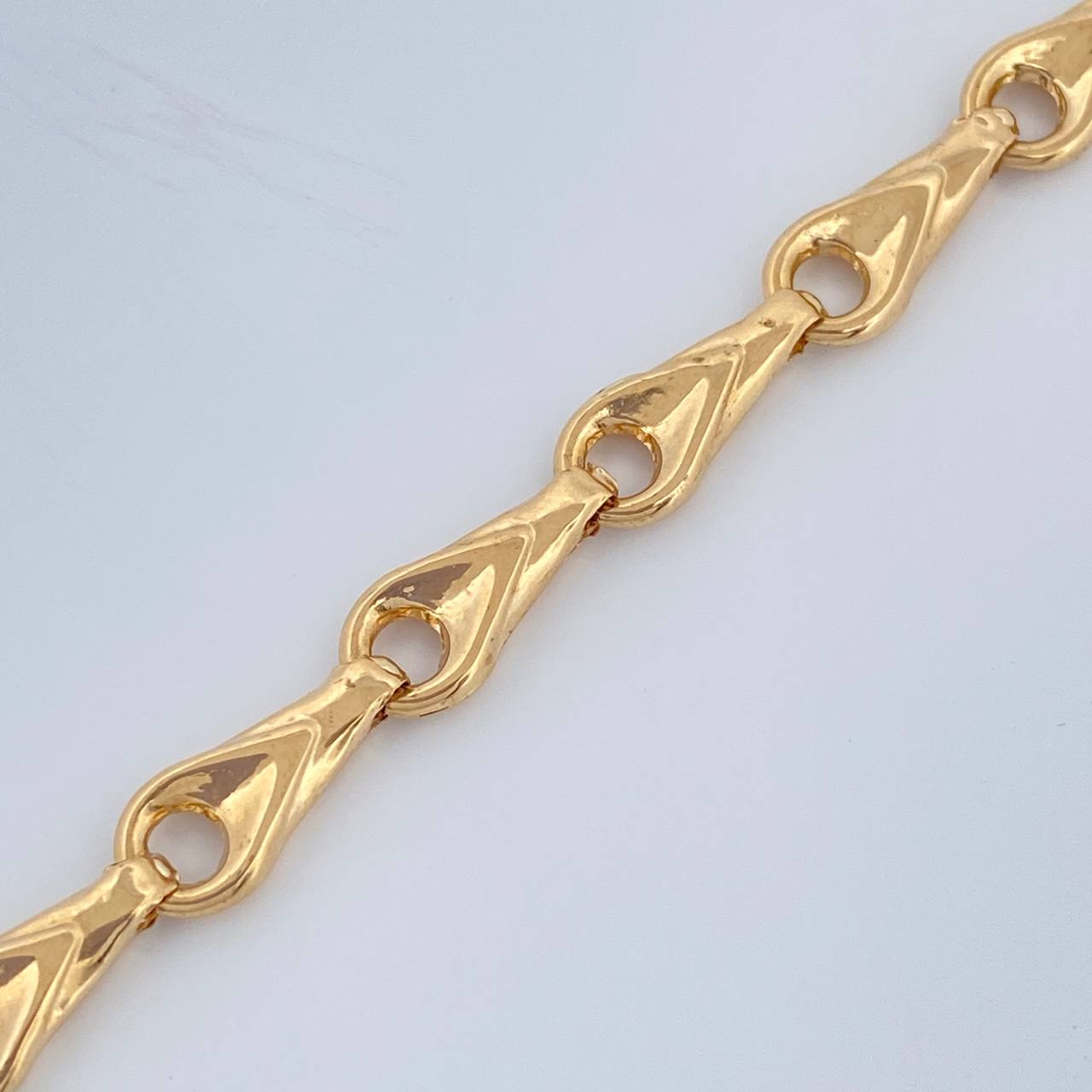 Tobillera Espiga Rustica 4.75gr / 23.3cm / 5.15mm Oro Amarillo 18K %