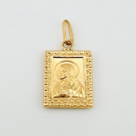 Dije Virgen Del Carmen - Jesus 0.75gr / 2cm / Oro Amarillo 18K