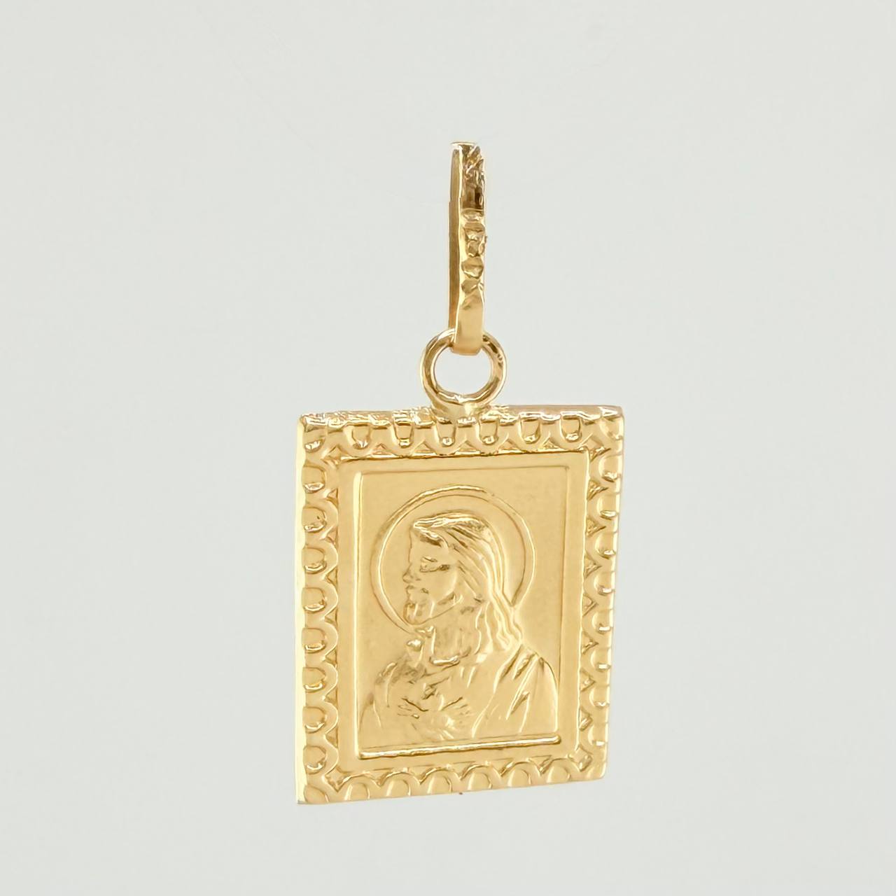 Dije Virgen Del Carmen - Jesus 0.75gr / 2cm / Oro Amarillo 18K