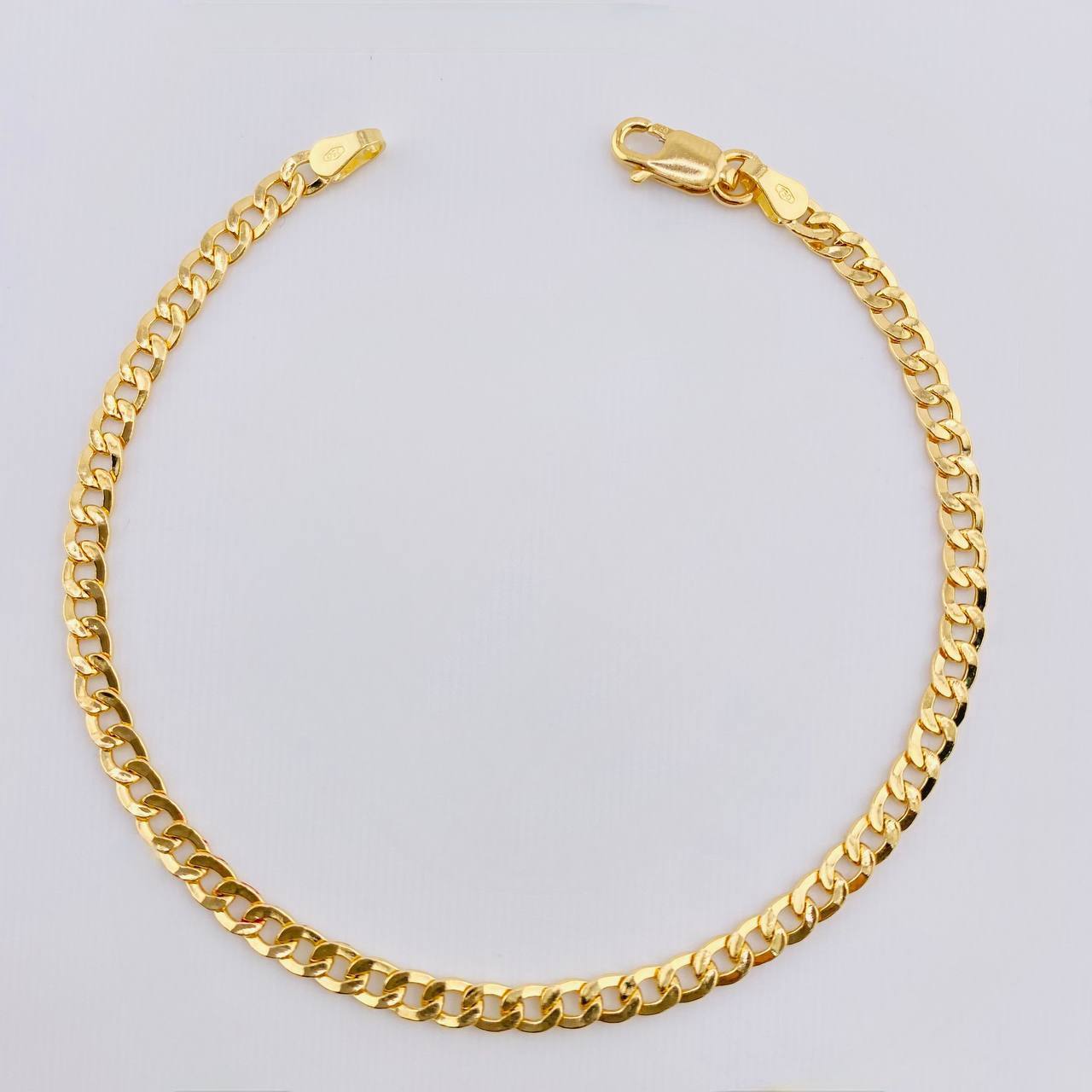 Pulso Cubano 2.8gr / 18.5cm / 3.3mm Oro Amarillo +1 18K *