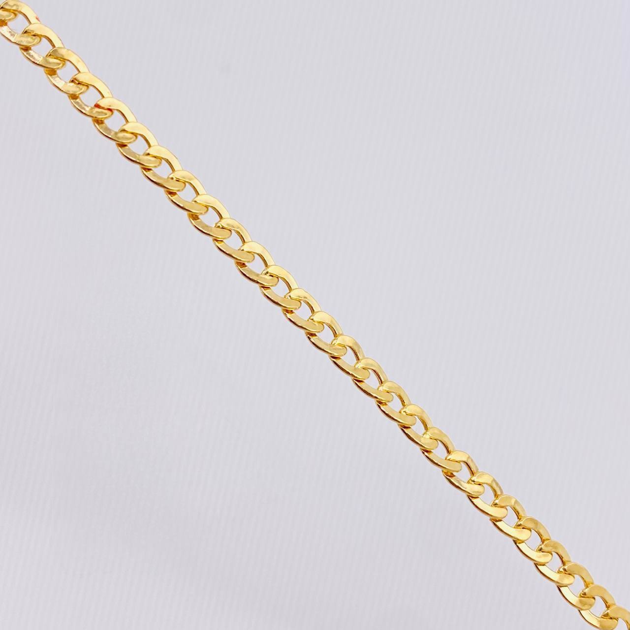 Pulso Cubano 2.3gr / 19cm / 3.2mm Oro Amarillo +1 18K