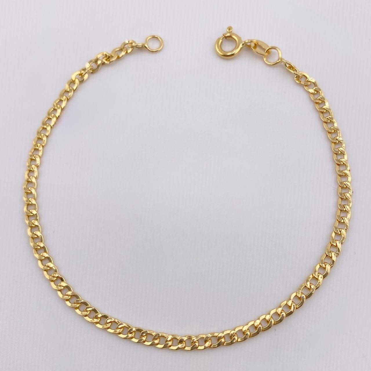 Pulso Cubano 2.3gr / 19cm / 3.2mm Oro Amarillo +1 18K