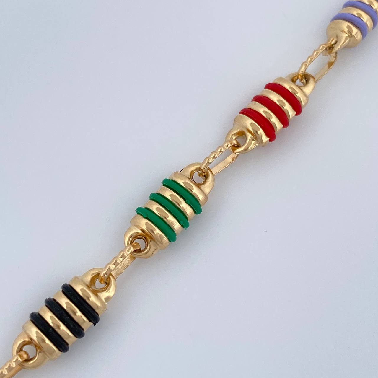 Pulso Rustico Barril 5.25gr / 21cm / 3mm Oro Amarillo 18K &